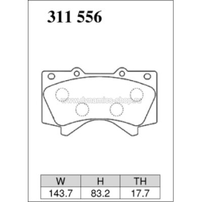 DIXCEL EC-311 556 Колодки Extra Cruise передние для TOYOTA Land Cruiser 200 I Tundra I Sequoia, LEXUS LX450D I LX570 DIXCEL EC-311 556 Колодки Extra Cruise передние для TOYOTA Land Cruiser 200 I Tundra I Sequoia, LEXUS LX450D I LX570