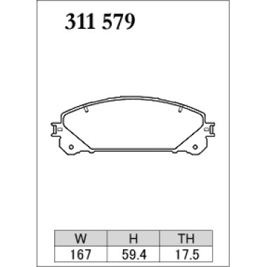 DIXCEL ES-311 579 Колодки Extra Speed передние для TOYOTA Alphard I Highlander I Camry I RAV 4, LEXUS RX350 DIXCEL ES-311 579 Колодки Extra Speed передние для TOYOTA Alphard I Highlander I Camry I RAV 4, LEXUS RX350