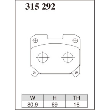 DIXCEL Z-315 292 Колодки Z type задние для TOYOTA Supra I Celica セリカ (ST205 I GT-FOUR) DIXCEL Z-315 292 Колодки Z type задние для TOYOTA Supra I Celica セリカ (ST205 I GT-FOUR)
