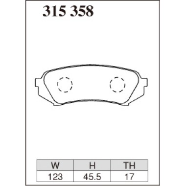 DIXCEL ES-315 358 Колодки Extra Speed задние для TOYOTA Land Cruiser 100, LEXUS LX 470 (UZJ100) DIXCEL ES-315 358 Колодки Extra Speed задние для TOYOTA Land Cruiser 100, LEXUS LX 470 (UZJ100)