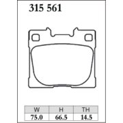 DIXCEL RE-315 561 Колодки RE type задние для TOYOTA GR Yaris ヤリス (GXPA16) I RC・17, 18 inch wheel I RZ･RZハイパフォーマンス
