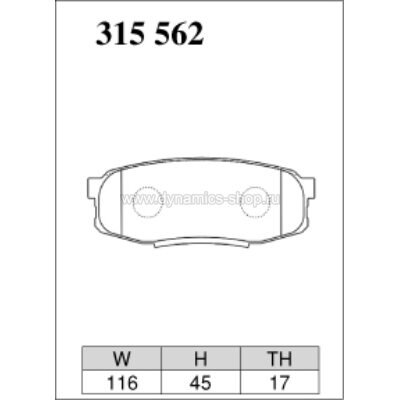 DIXCEL EC-315 562 Колодки Extra Cruise задние для TOYOTA Land Cruiser 200 I Tundra I Sequoia, LEXUS LX450D I LX570 DIXCEL EC-315 562 Колодки Extra Cruise задние для TOYOTA Land Cruiser 200 I Tundra I Sequoia, LEXUS LX450D I LX570