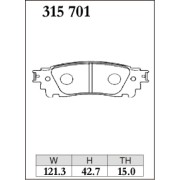 DIXCEL ES-315 701 Колодки Extra Speed задние для TOYOTA Alphard I Vellfire, LEXUS NX200 I NX300