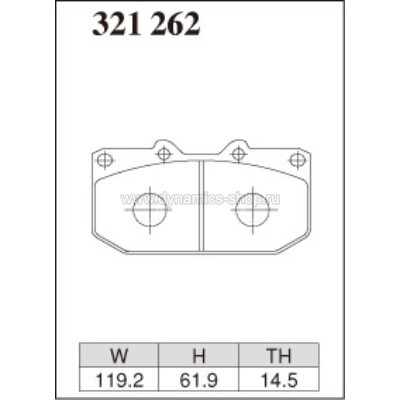 DIXCEL ES-321 262 Колодки Extra Speed передние для NISSAN Fairlady Z I Skyline I Silvia I 300ZX (OEM 4POT SUMITOMO) DIXCEL ES-321 262 Колодки Extra Speed передние для NISSAN Fairlady Z I Skyline I Silvia I 300ZX (OEM 4POT SUMITOMO)