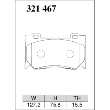 DIXCEL ES-321 467 Колодки Extra Speed передние для NISSAN 370Z, INFINITI FX37 I QX70 I M56 DIXCEL ES-321 467 Колодки Extra Speed передние для NISSAN 370Z, INFINITI FX37 I QX70 I M56