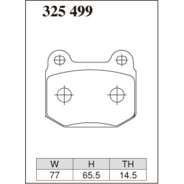 DIXCEL Z-325 499 Колодки Z type задние для SUBARU STI, MITSUBISHI EVO (4-9), NISSAN GT-R I 350Z DIXCEL Z-325 499 Колодки Z type задние для SUBARU STI, MITSUBISHI EVO (4-9), NISSAN GT-R I 350Z