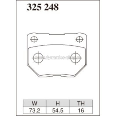 DIXCEL ES-325 248 Колодки Extra Speed задние для SUBARU WRX, NISSAN Skyline (R32系) (GTS-t TypeM) I (OEM 2POT SUMITOMO) DIXCEL ES-325 248 Колодки Extra Speed задние для SUBARU WRX, NISSAN Skyline (R32系) (GTS-t TypeM) I (OEM 2POT SUMITOMO)