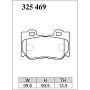 DIXCEL ES-325 469 Колодки Extra Speed задние для NISSAN 370Z I Fuga I Skyline, INFINITI FX I G I M I Q50 I Q60 I Q70 I QX70