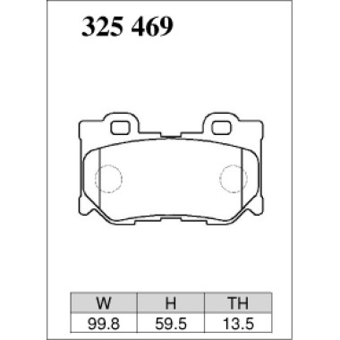 DIXCEL ES-325 469 Колодки Extra Speed задние для NISSAN 370Z I Fuga I Skyline, INFINITI FX I G I M I Q50 I Q60 I Q70 I QX70 DIXCEL ES-325 469 Колодки Extra Speed задние для NISSAN 370Z I Fuga I Skyline, INFINITI FX I G I M I Q50 I Q60 I Q70 I QX70