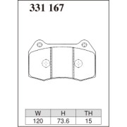 DIXCEL RE-331 167 Колодки RE type передние для NISSAN 350Z, INFINITI G35, HONDA Integra, ACURA RSX