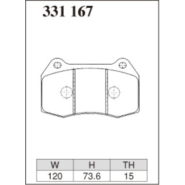 DIXCEL ES-331 167 Колодки Extra Speed передние для NISSAN 350Z, INFINITI G35, HONDA Integra, ACURA RSX DIXCEL ES-331 167 Колодки Extra Speed передние для NISSAN 350Z, INFINITI G35, HONDA Integra, ACURA RSX