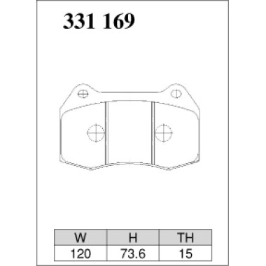 DIXCEL Z-331 169 Колодки Z type передние для HONDA Civic シビック Type R (FD2) 05/09~ DIXCEL Z-331 169 Колодки Z type передние для HONDA Civic シビック Type R (FD2) 05/09~