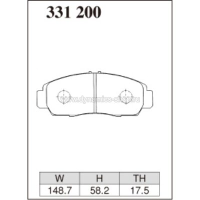 DIXCEL EC-331 200 Колодки Extra Cruise передние для NISSAN Teana, HONDA Odyssey I Accord I Civic DIXCEL EC-331 200 Колодки Extra Cruise передние для NISSAN Teana, HONDA Odyssey I Accord I Civic
