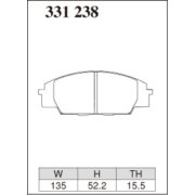 DIXCEL ES-331 238 Колодки Extra Speed передние для HONDA Civic Type R I S2000 I ACURA RSX