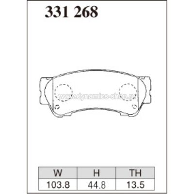 DIXCEL ES-331 268 Колодки Extra Speed передние для HONDA Life I N-BOX I N-One I N-WGN I Zest DIXCEL ES-331 268 Колодки Extra Speed передние для HONDA Life I N-BOX I N-One I N-WGN I Zest