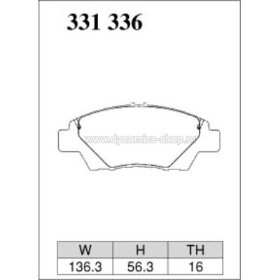 DIXCEL ES-331 336 Колодки Extra Speed передние для HONDA CR-Z (ZF) I FIT I Insight I Freed I Shuttle DIXCEL ES-331 336 Колодки Extra Speed передние для HONDA CR-Z (ZF) I FIT I Insight I Freed I Shuttle