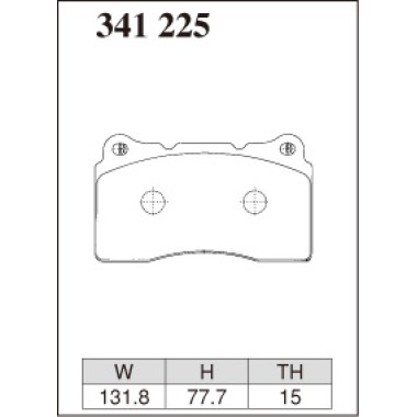 DIXCEL Z-341 225 Колодки Z type передние для MITSUBISHI Lancer Evolution EVO DIXCEL Z-341 225 Колодки Z type передние для MITSUBISHI Lancer Evolution EVO