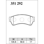 DIXCEL EC-351 292 Колодки Extra Cruise передние для MAZDA 6 I Atenza Sedan アテンザ セダン