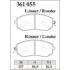 DIXCEL EC-361 055 Колодки Extra Cruise передние для SUBARU Impreza I Forester I BRZ, TOYOTA GT86 DIXCEL EC-361 055 Колодки Extra Cruise передние для SUBARU Impreza I Forester I BRZ, TOYOTA GT86
