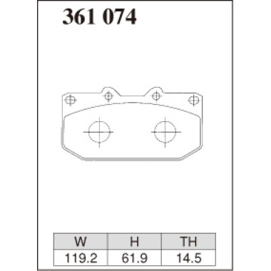 DIXCEL EC-361 074 Колодки Extra Cruise передние для SUBARU Impreza WRX (OEM 4POT SUMITOMO) DIXCEL EC-361 074 Колодки Extra Cruise передние для SUBARU Impreza WRX (OEM 4POT SUMITOMO)