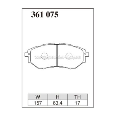 DIXCEL ES-361 075 Колодки Extra Speed передние для SUBARU Impreza WRX (2014+) I Forester XT I Outback (3.6R 2010+) DIXCEL ES-361 075 Колодки Extra Speed передние для SUBARU Impreza WRX (2014+) I Forester XT I Outback (3.6R 2010+)