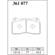 DIXCEL X-361 077 Колодки X type передние для SUBARU STI, OPEL Astra OPC, RENAULT Megane RS250