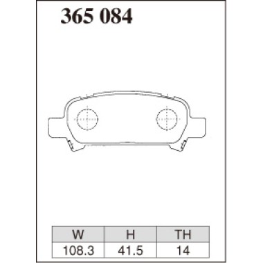 DIXCEL EC-365 084 Колодки Extra Cruise задние для SUBARU Impreza I Forester I Legacy I Outback, MITSUBISHI Lancer EVO X RS DIXCEL EC-365 084 Колодки Extra Cruise задние для SUBARU Impreza I Forester I Legacy I Outback, MITSUBISHI Lancer EVO X RS