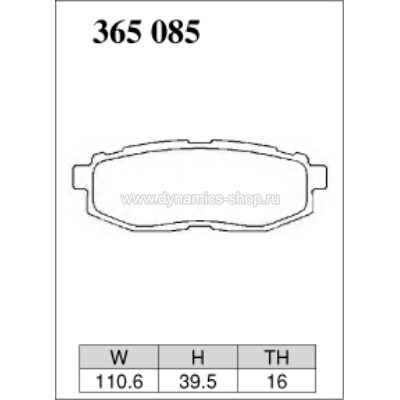 DIXCEL EC-365 085 Колодки Extra Cruise задние для TOYOTA GT86, SUBARU Impreza I Forester XT I Legacy GT I Outback I BRZ DIXCEL EC-365 085 Колодки Extra Cruise задние для TOYOTA GT86, SUBARU Impreza I Forester XT I Legacy GT I Outback I BRZ