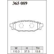 DIXCEL ES-365 089 Колодки Extra Speed задние для TOYOTA GT86, SUBARU Impreza WRX I Forester I Legacy I Outback I XV I BRZ