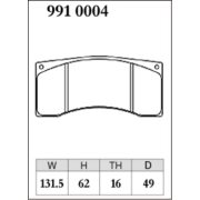 DIXCEL RA-991 0004 Колодки RA type для гоночных суппортов F4 BREMBO F/R 4POT, ALCON, JBT (FB4P1)