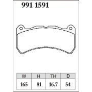 DIXCEL Z-991 1591 Колодки Z type передние для LEXUS IS F (USE20) BREMBO 6POT