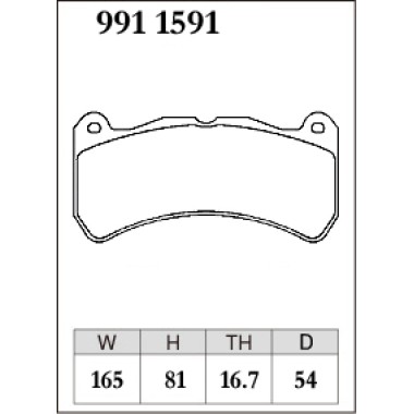 DIXCEL Z-991 1591 Колодки Z type передние для LEXUS IS F (USE20) BREMBO 6POT DIXCEL Z-991 1591 Колодки Z type передние для LEXUS IS F (USE20) BREMBO 6POT