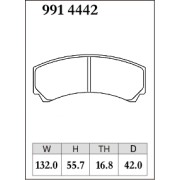 DIXCEL RE-991 4442 I 16.8mm Колодки RE type для AP RACING CP9444 I CP4219 I CP5219