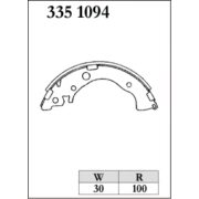 DIXCEL RGS-335 1094 Колодки RGS type барабанного тормоза задние для HONDA FIT I N-VAN (JJ1, JJ2)