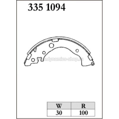 DIXCEL RGS-335 1094 Колодки RGS type барабанного тормоза задние для HONDA FIT I N-VAN (JJ1, JJ2) DIXCEL RGS-335 1094 Колодки RGS type барабанного тормоза задние для HONDA FIT I N-VAN (JJ1, JJ2)