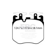 EBC BRAKES DP42304R Колодки Yellowstuff передние для BMW 3 серии I 5 серии I 6 серии I X5 I X6 I X7
