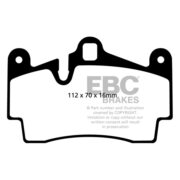 EBC BRAKES DP41474R Колодки Yellowstuff задние для PORSCHE Cayenne, AUDI Q7, VOLKSWAGEN Touareg