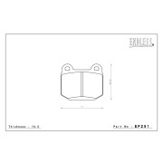 ENDLESS EP291SSY Колодки задние для SUBARU STI, MITSUBISHI EVO (4-9), NISSAN GT-R I 350Z