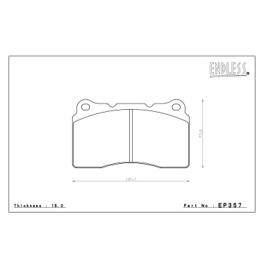 ENDLESS EP357SSS Тормозные колодки передние для SUBARU STI, MITSUBISHI EVO, OPEL Astra OPC, RENAULT Megane RS250, VOLVO S60R ENDLESS EP357SSS Тормозные колодки передние для SUBARU STI, MITSUBISHI EVO, OPEL Astra OPC, RENAULT Megane RS250, VOLVO S60R