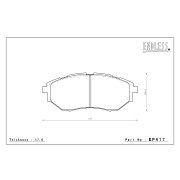 ENDLESS EP417SSY Колодки Super Street Y-sports передние для SUBARU WRX 2014+ I Forester XT I Outback 3.6R 2010+