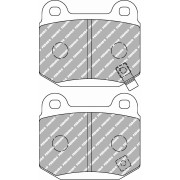 FERODO FDS1562 Колодки Racing DS Performance I DS2000 задние для SUBARU STI, MITSUBISHI EVO 4-9, NISSAN GT-R, 350Z