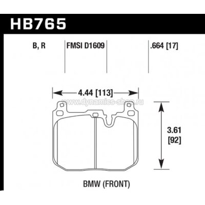 HAWK HB765B.664 Колодки HPS 5.0 I Street 5.0 передние для BMW M2 I M3 I M4 I BMW Performance Caliper HAWK HB765B.664 Колодки HPS 5.0 I Street 5.0 передние для BMW M2 I M3 I M4 I BMW Performance Caliper