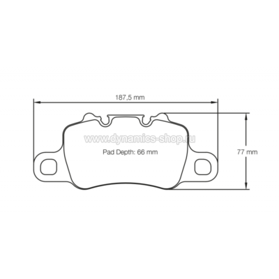 PAGID RACING 4925-RSC1 Тормозные колодки задние для PORSCHE 991 Turbo/GT3 / GT4 (PCCB) PAGID RACING 4925-RSC1 Тормозные колодки задние для PORSCHE 991 Turbo/GT3 / GT4 (PCCB)
