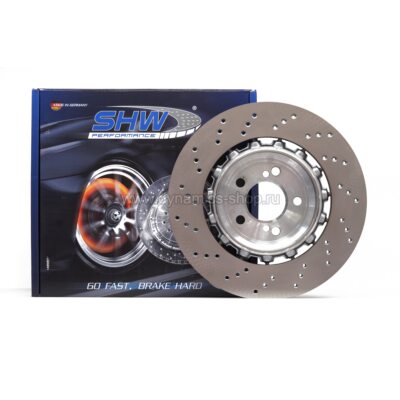 SHW PERFORMANCE BRR44812 Диск Cross-Drilled задний правый для BMW M2 I M2 Competition (F87) I 370x24mm SHW PERFORMANCE BRR44812 Диск Cross-Drilled задний правый для BMW M2 I M2 Competition (F87) I 370x24mm