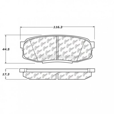STOPTECH 105.13040 Колодки Posi Quiet задние для TOYOTA Land Cruiser 200 I Tundra I Sequoia, LEXUS LX450D I LX570 STOPTECH 105.13040 Колодки Posi Quiet задние для TOYOTA Land Cruiser 200 I Tundra I Sequoia, LEXUS LX450D I LX570