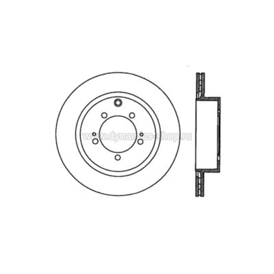 STOPTECH 126.46075SR Тормозной диск Sport Slotted Brake disc для MITSUBISHI STOPTECH 126.46075SR Тормозной диск Sport Slotted Brake disc для MITSUBISHI