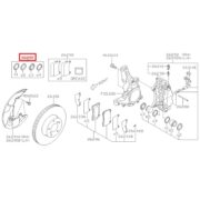 SUBARU 26297FE010 Ремкомплект передних суппортов STI BREMBO (Gold I Black I Cуппорт для стороны слева и стороны справа) 4POT