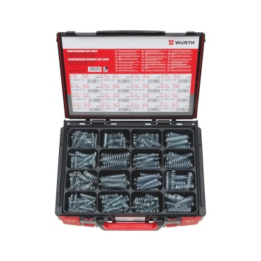 WURTH 5964050600 Набор пружин сжатия оцинкованная сталь DIN 2095 (A2K) I 335 шт., Sysko I SYSTEMKOFFER WURTH 5964050600 Набор пружин сжатия оцинкованная сталь DIN 2095 (A2K) I 335 шт., Sysko I SYSTEMKOFFER