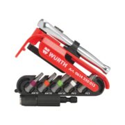 WURTH 0614250013 Набор бит 1/4" с трещоткой и держателем I AW, TX, PH, PZ, Hex, 12 предметов