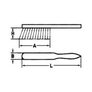 WURTH 0695943973 Ручная щетка, кокосовое волокно L430mm